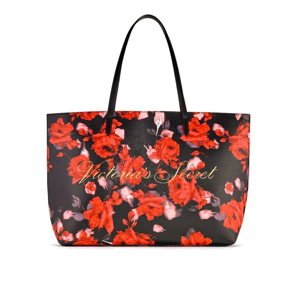 NWT | VS Faux Leather Floral Bag
